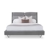 Antonio Upholstered King Size Non Storage Bed in Storm Grey