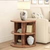 Newton Solid Wood Side Table in Teak Finish