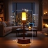 Modern Muse Table Lamp in Brown Color 3 Light Mode