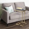Prato Metal Side Table in Gold Finish