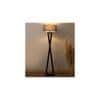 Hamptons Grey Metal Shade Club Floor Lamp with Metal Base