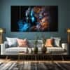 The Castle Decor Premium Radha Krishna Wall Art Wooden Frame 27x48 Inch (Style 5)