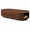 Elora Oval Sheesham Wood Accent Coffee Table in Walnut Finish
