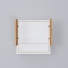 2 Doors Modular Wall Mounted Kitchen Cabinet With Organizer Shelf In Highland Pine Finish