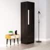 Hexa Red Wooden 1 Door Wardrobe with 2 Drawers and Hanging Space in Flower Wenge Colour