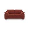 Esquel Essential 2 Seater Fabric Sofa In Dark Coral