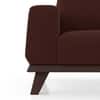 Granada Premium 1 Seater Fabric Sofa in Deep Crimson Velvet Colour