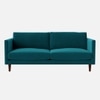 Tharoli Velvet 2 Seater Sofa Teal in Blue Colour