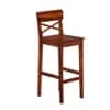 Zewar Sheesham Wood Bar Chair in Honey Oak Finish