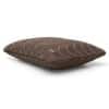 Rosa Dark Brown Melange Decorative Cushion Cover 12 x 20 Inches