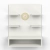 Bluewud Dhruv Engineered Wood Prayerut In White Finish