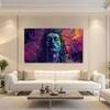 The Castle Decor Lord Shiva Wall Painting Design 5 Wooden Framed 27x48 Inch (Style 1)
