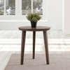 Metalsmith Solid Wood Side Table in Walnut Finish