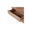 Yuko Wide Chest of 5 Drawers in Columbia Walnut Finish