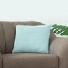 Moss Knit Sky Blue  And Natural Cushion Cover  16X16 Inches