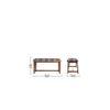 Elvino Solid Wood Bench In Provincial Teak Finish