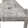 Avina Sheesham Wood End Table / Tea Table in Rustic Grey Matte Finish