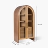 Linn Solid Wood Crockery Cabinet in Dark Finish