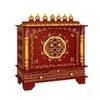 D'Dass Honeywood Sheesham and Mdf  Wall Hanging Wooden Temple For Pooja
