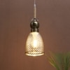 Eliante Hanging Light - Smoky Black Glass Shade, Mild Steel And Wood, 1-Light Pendant