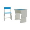 Utopia Extendable Toddler Study Desk and Chair Set in Azure Blue Colour