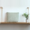 Moss Knit Pistachio Green Cushion Cover 16X16  Inches