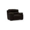Thiene 1 Seater Leather Sofa in Chocolate Colour