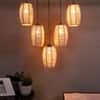 Devansh Solid Wood Electric Wall Light in Brown Colour with Multi Shade Count of 1 Light