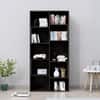 Hexa Engineered Wood Bookshelf Multipurpose Storage Rack in Flower Wenge Colour