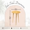 Cosmo Aluminium Side Table in  Finish - Set of 2