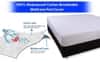Springtek Waterproof Mattress Protector Premium Cotton Mattress Bed  Cover75x72 in White