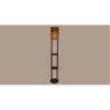 Bijou Black Cotton Floor Lamp with Solid Wood