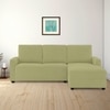 Right Aligned 2 Seater Right Aligned Chaise Lime Green Sofa Cover