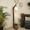Charles Beige Jute Floor Lamp with Beige Jute Base