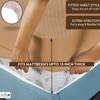 Premium Jacquard Polyester Fabric  Single Bed  Waterproof Mattress Protector  Bed Cover 75x36  Pack of 2