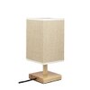 Elongated Square Designer Table Lamp Cream Base