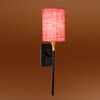 Devansh Metal Electric Wall Light in Black Colour with Pink Shade Count of 1 Light