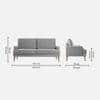 Alife Fabric Sofa (Grey)