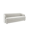 Elegantensemble Wood 3 Seater With Upholstery Non Storage Sofa In Grey Colour