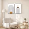 The Castle Decor Boho Abstract Botanical Wall Art Set of 2 Design 8 11x17 Inch