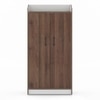 Hayes 18 Pair Shoe Rack In Classic Walnut Finish