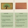 Luxe Home 100% Natural Coir Doormat Tree Print Design (71x45 cm)