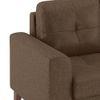 Verona Essential 1 Seater Fabric Sofa in Mocha Colour