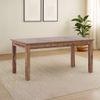 Fidora 6 Seater Dining Table In Teak Finish