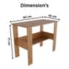 Spydercraft Spacio Modern Study Table in Noce Lyon Finish