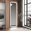 Full-Length Bedroom Dressing Mirror with Lights Adjustable LED Standing Mirror