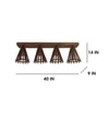 Funnel Brown Solid Wood Ceiling Light
