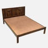 Elarawood Solid Wood Queen  Size Bed Without Storage (Provincial Teak Finish)