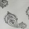Black And White Floral 330 Tc  Cotton Flat  Single Bed Size Bedsheet With 1 Pillow Cover