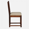 Aura Solid Wood 4 Seater Dining Set With 4 Chairs In Honey Finish